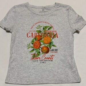 Vintage Threadz  100% Cotton California Gray T-Shirt L NWT